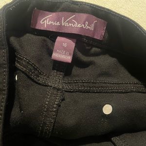 Like new - Gloria Vanderbilt Work Pants - Size 16 black pants